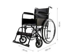 Scaun Rulant Manual STEELMAN EKO – Cadru Metalic Pliabil