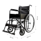 Scaun Rulant Manual STEELMAN EKO – Cadru Metalic Pliabil