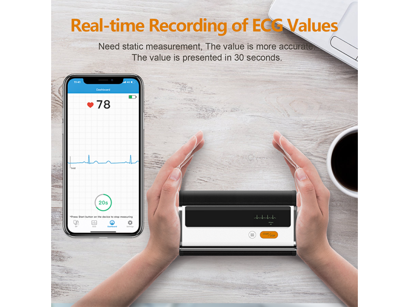BP2 — Tensiometru wireless de braț cu funcție ECG