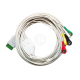 Cablu ECG 5 fire cu adaptor capse pentru defiMASTER