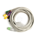 Cablu ECG 10 fire cu adaptor capse pentru defiMASTER