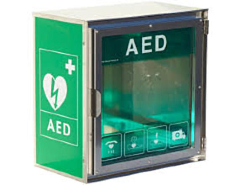 Cabinet Claus Andersen outdoor defibrilator