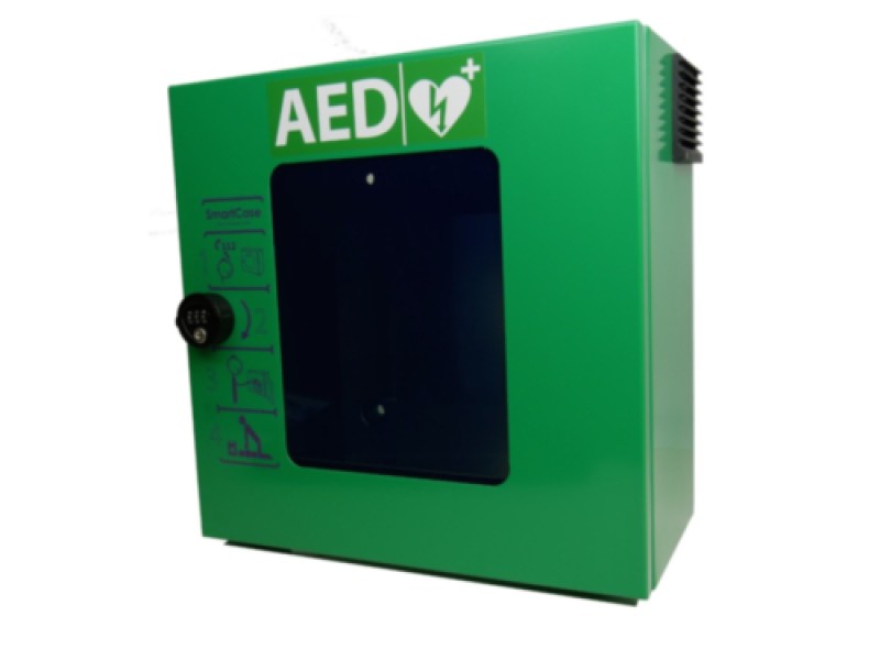 Cabinet SmartCase SC1240 Outdoor defibrilator cu Mechanical PIN Code Lock (Green)
