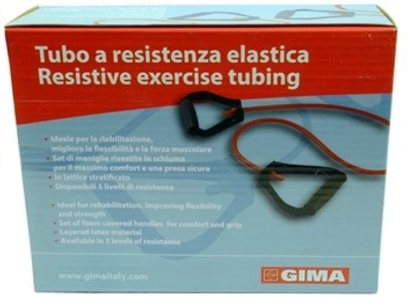 Tub latex pentru exercitii fizice cu manere