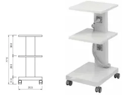 Etajera Cu 3 Polite + 2 Prize C3RQ
