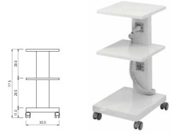 Etajera Cu 3 Polite + 2 Prize C3RQ