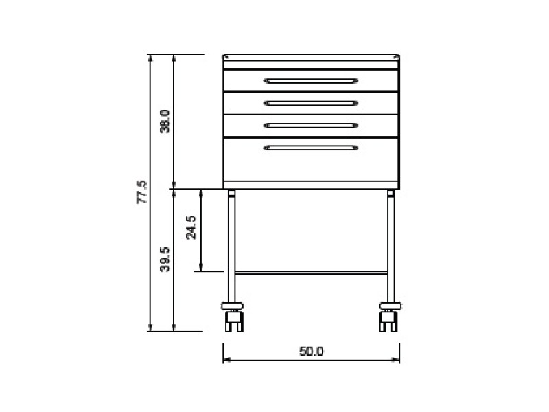 Etajera Trolley Cu Priza C3R