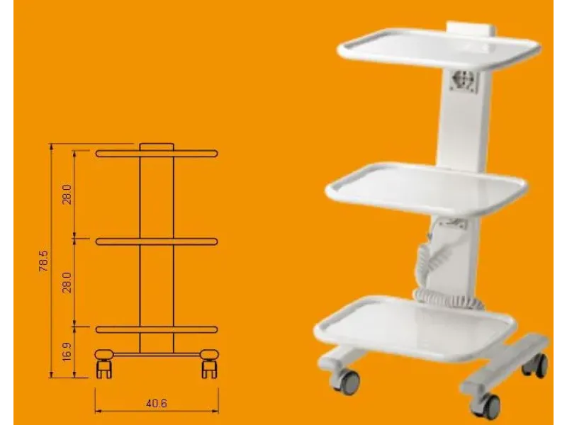 Cosmo Color Etajera Cu 3 Rafturi Si 3 Prize