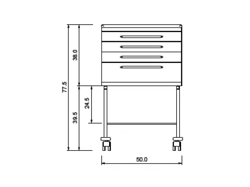 Astra Cart Mobil Pentru Scanner Cu Suport Pentru Laptop