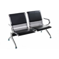 Bancutǎ de așteptare cu 2 locuri din piele ecologicǎ