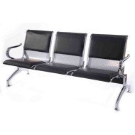 Bancutǎ de așteptare din piele ecologicǎ cu 3 locuri