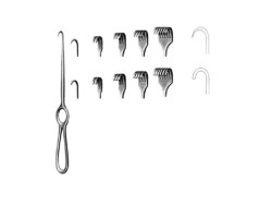 Depărtător Kocher cu dinți