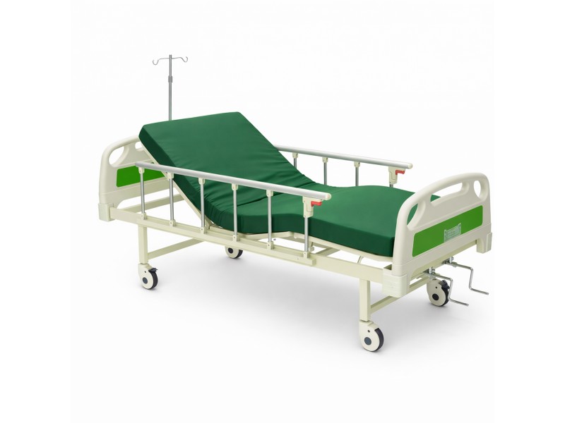 Pat spital mecanic cu 2 functii si saltea PBXB-M2