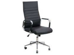 Scaun operativ din piele ecologică negru