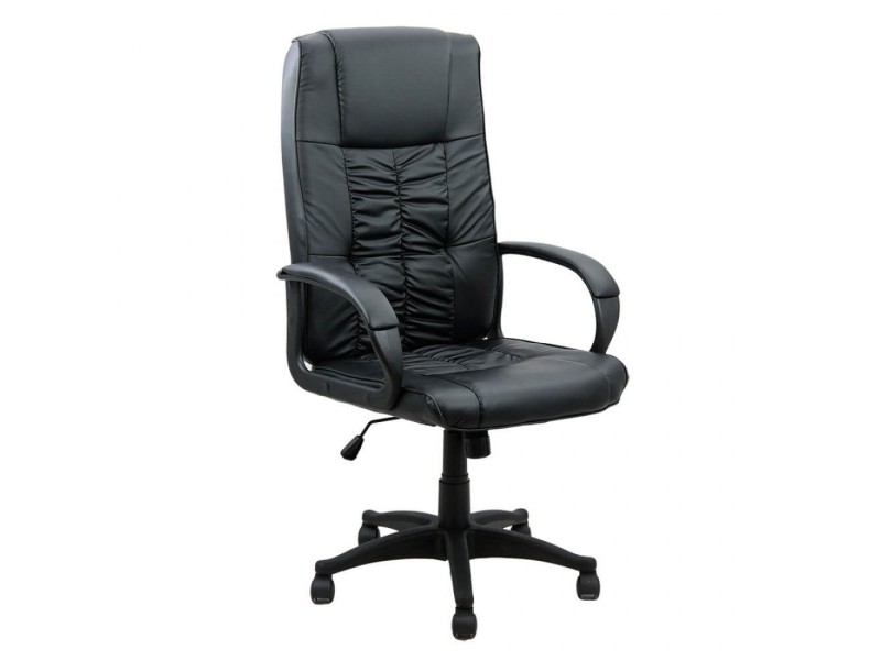 Scaun de birou din piele ecologică negru