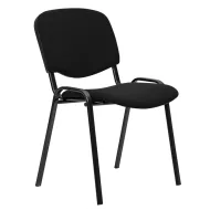 Scaun vizitator din material textil negru