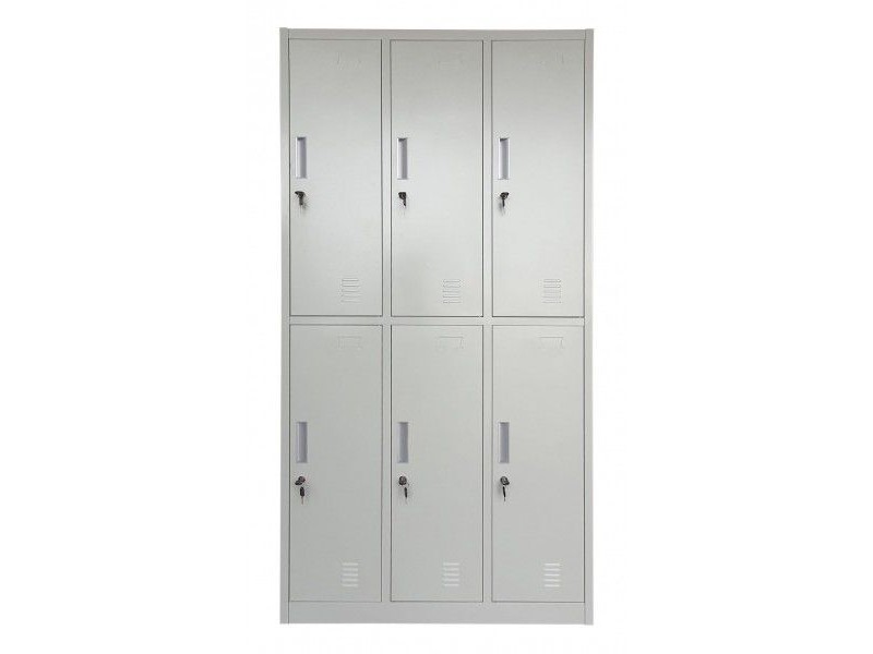 Vestiar metalic 6 uși 900x450x1800 mm